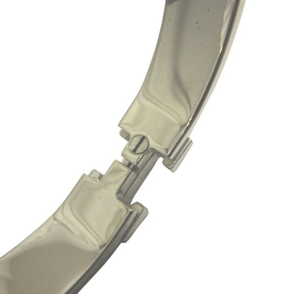 HERMES Orange Silver Bangle Bracelet - Picture 5 of 5